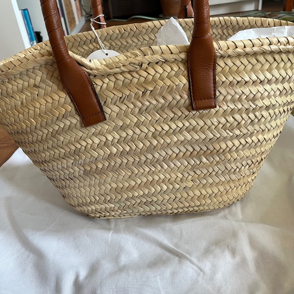 Chloe Marie Medium Raffia Basket Bag - Picture 5 of 8